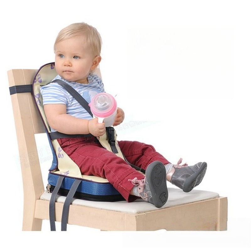 Baby High Chair Booster - Foldable Baby Booster Seat - Portable