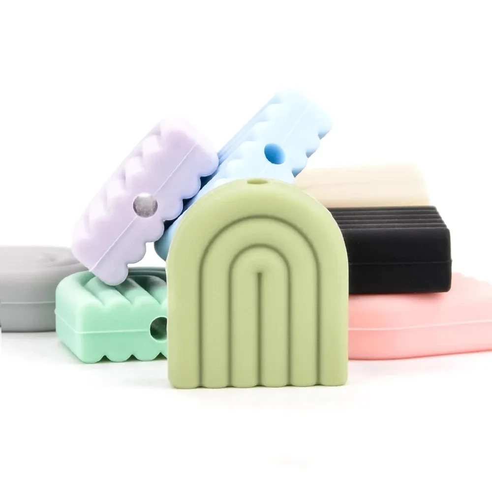 Baby Products Expo - Lofca 40pcs Rainbow Baby Silicone Beads