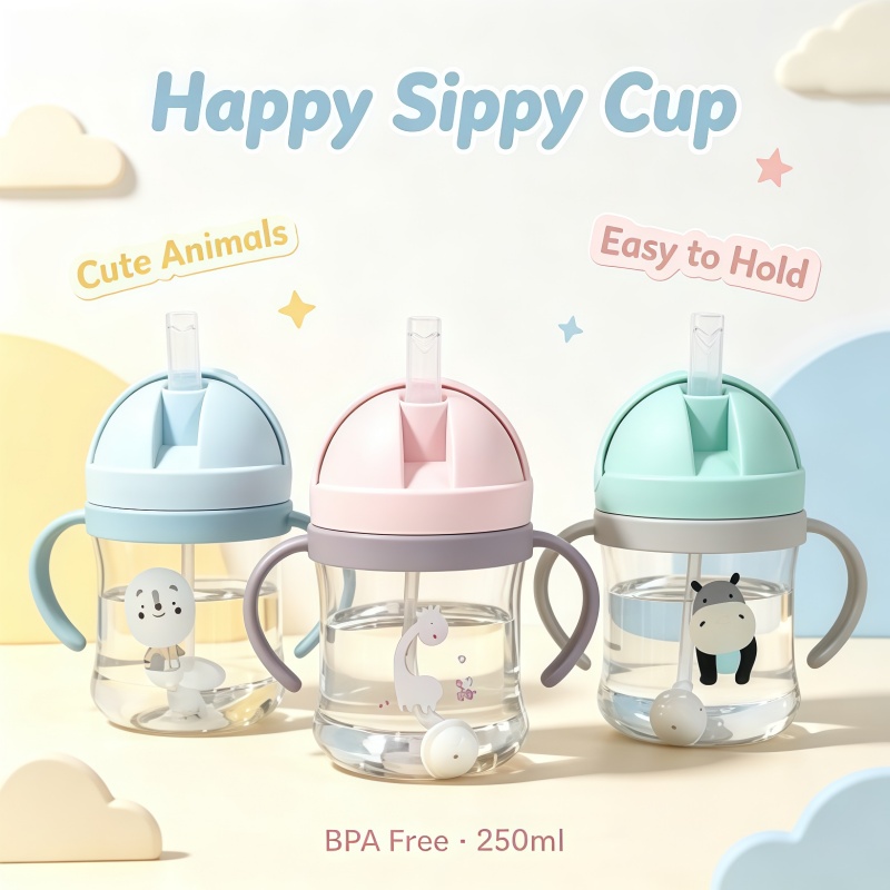 Baby Products Expo - New Cartoon Pattern Outdoor Child Drinking