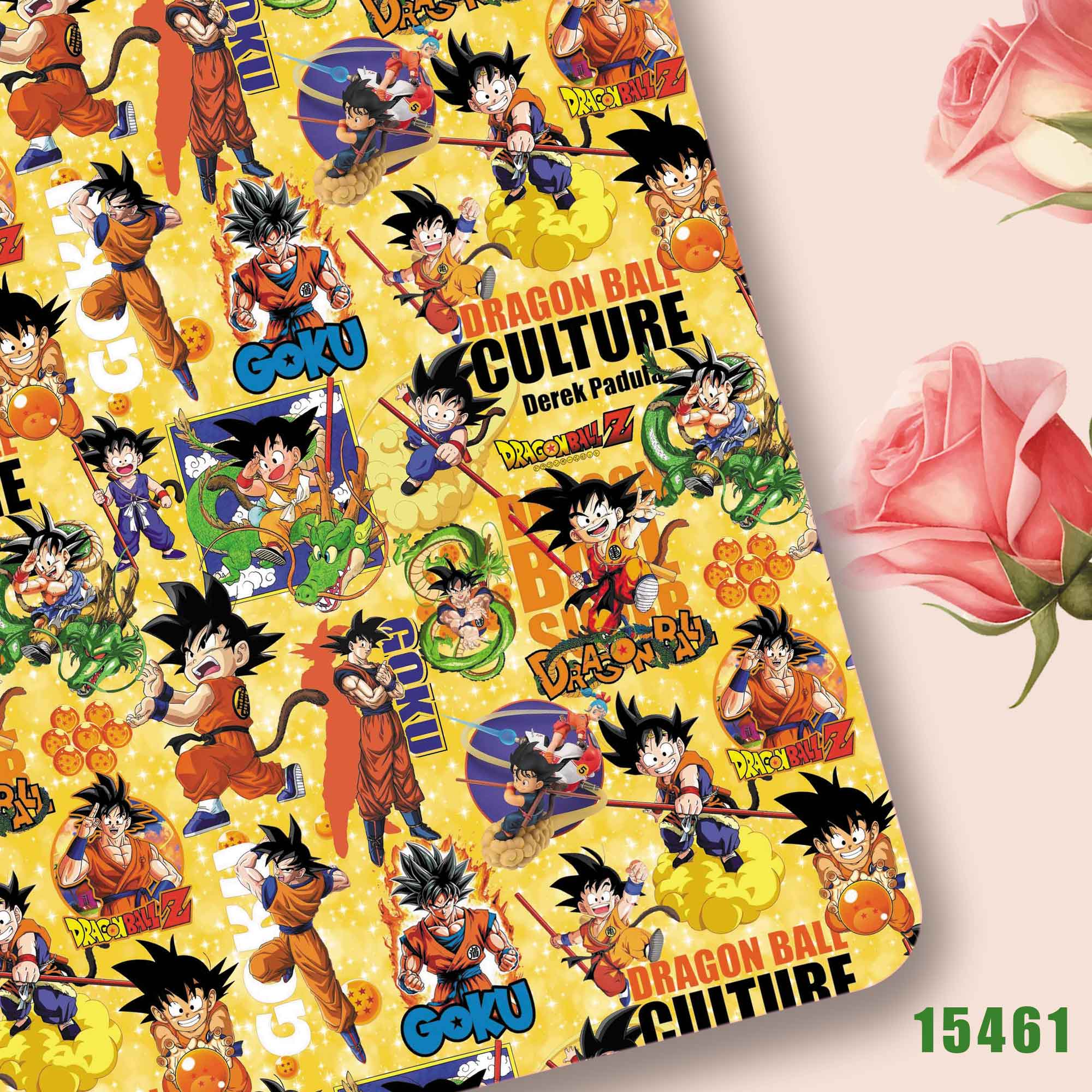 Baby Products Expo - 140*50cm dragon ball Polyester/100Cotton/satin Fabric Sewing