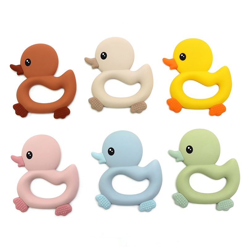 Baby Products Expo - 2026 Baby Duck Shape Teether cartoon