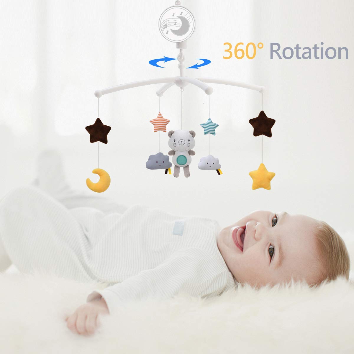 Baby Crib Mobiles Rattles Musi - огляд і ціна Baby Rattle Toy Set