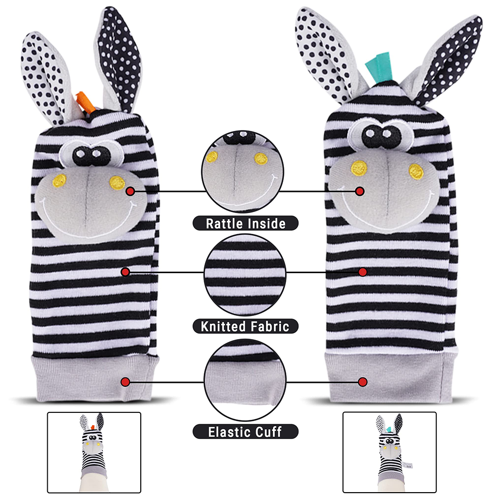 4PCS/SET Baby Rattle Toys Cute - огляд і ціна Baby Rattle Toy Set