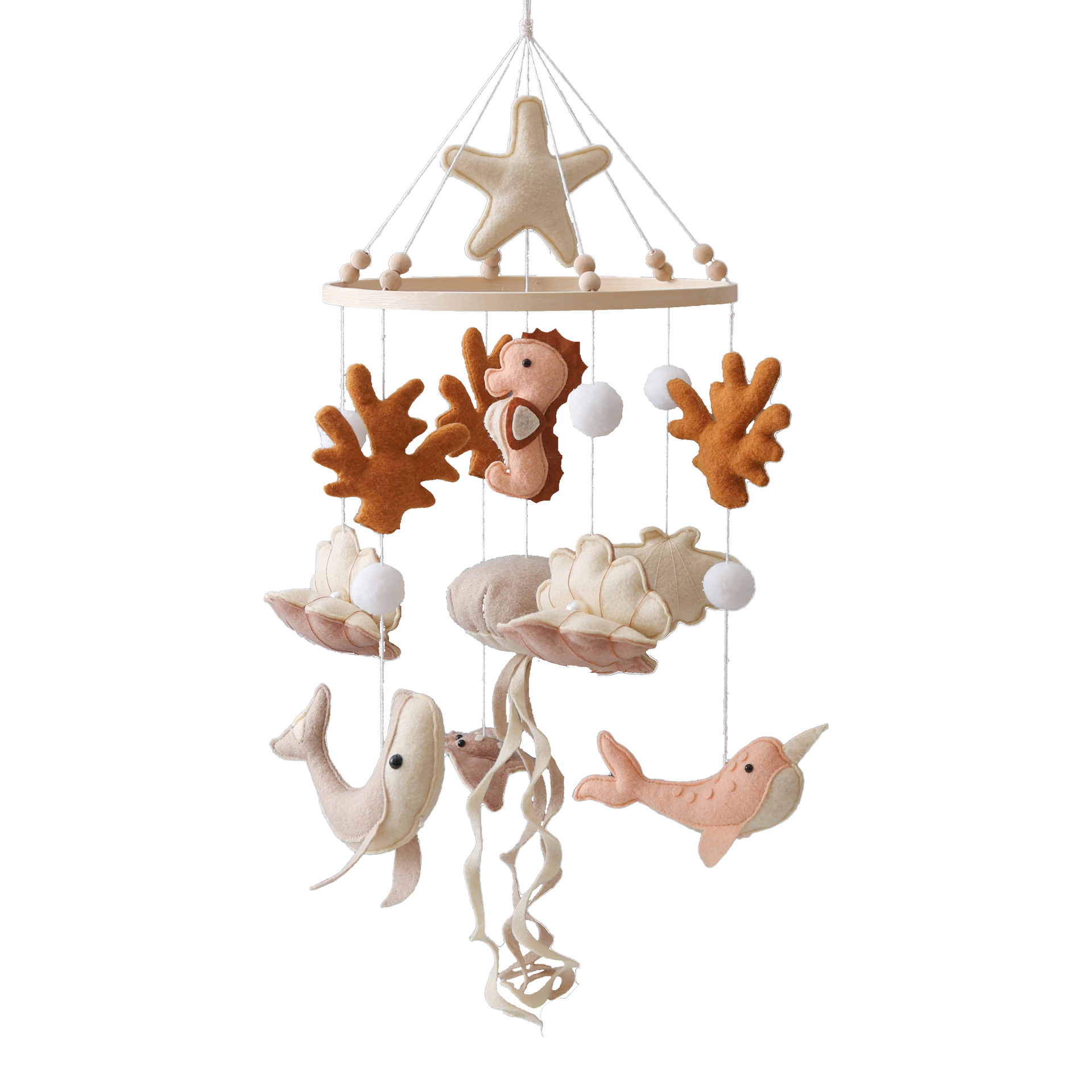 Wooden Crib Mobile Baby Bed Be - огляд і ціна Baby Rattle Toy Set