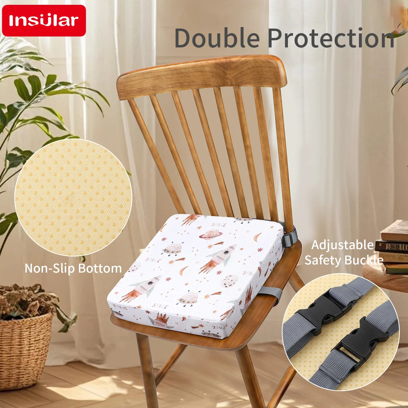 INSULAR Star Pattern Waterproo - огляд і ціна Baby High Chair Booster