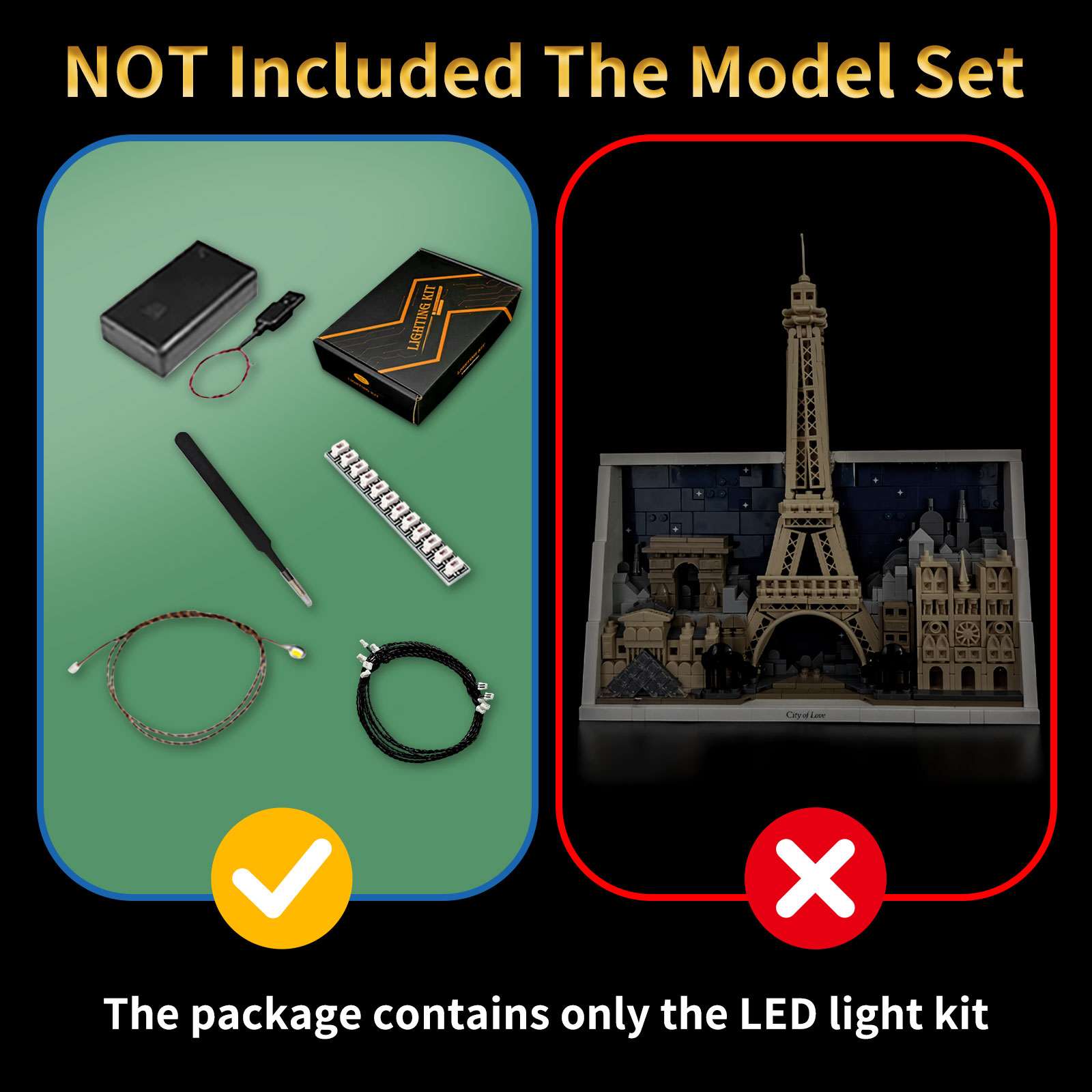 LYBMTWF LED Lighting Kit Compa - огляд і ціна Lego Set City