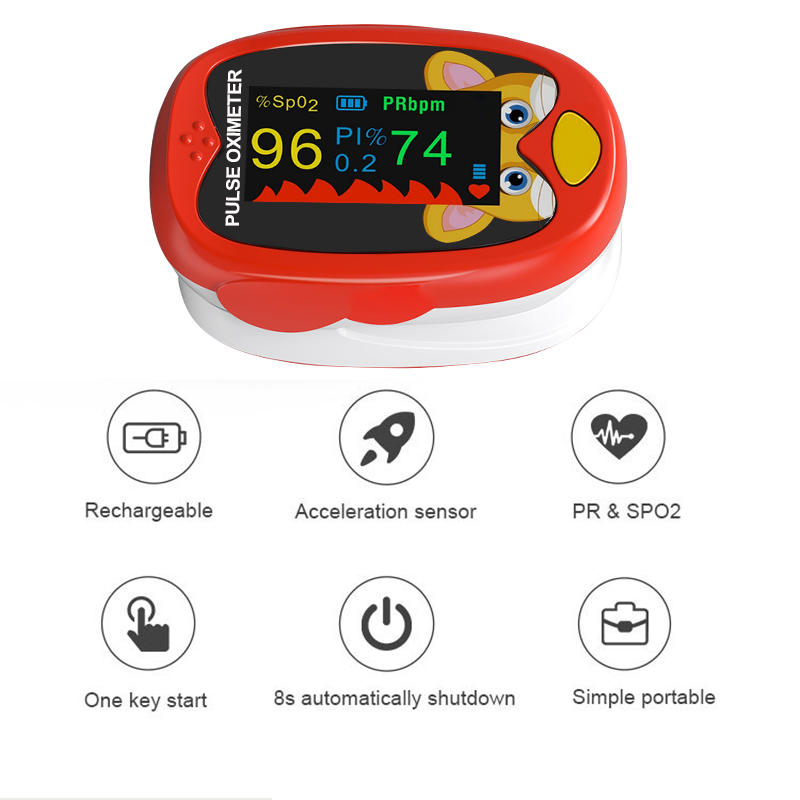 Rechargeable Finger Pulse Oxim - огляд і ціна Baby Monitor Sensor