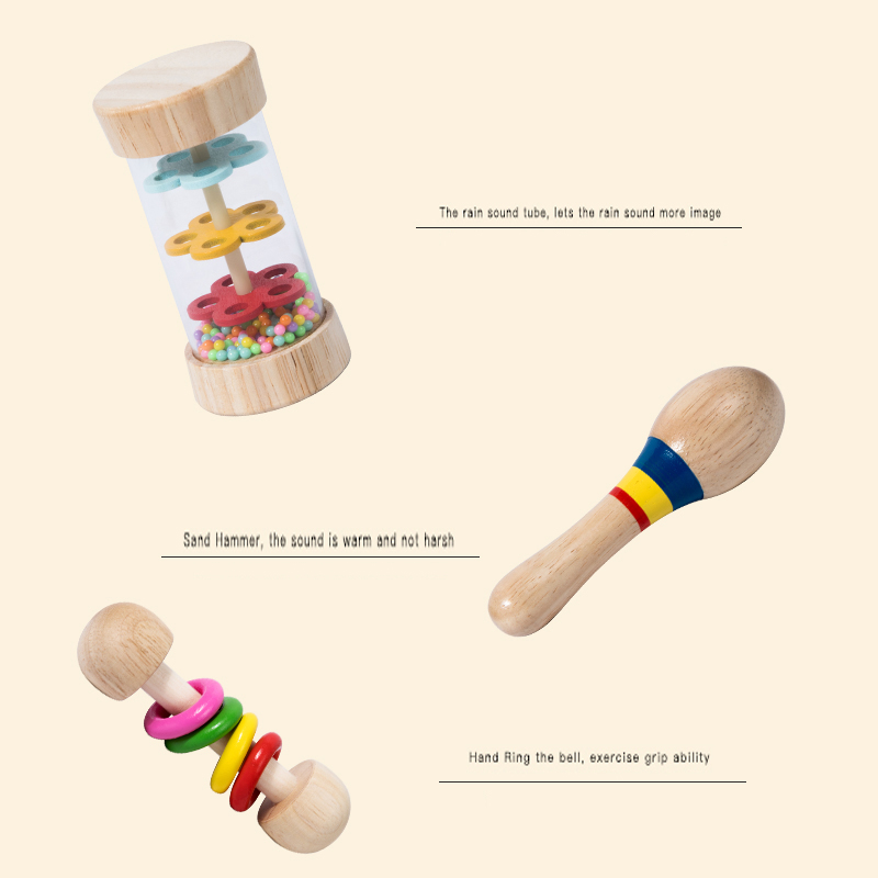 6pcs Early Educational Baby Ra - огляд і ціна Baby Rattle Toy Set