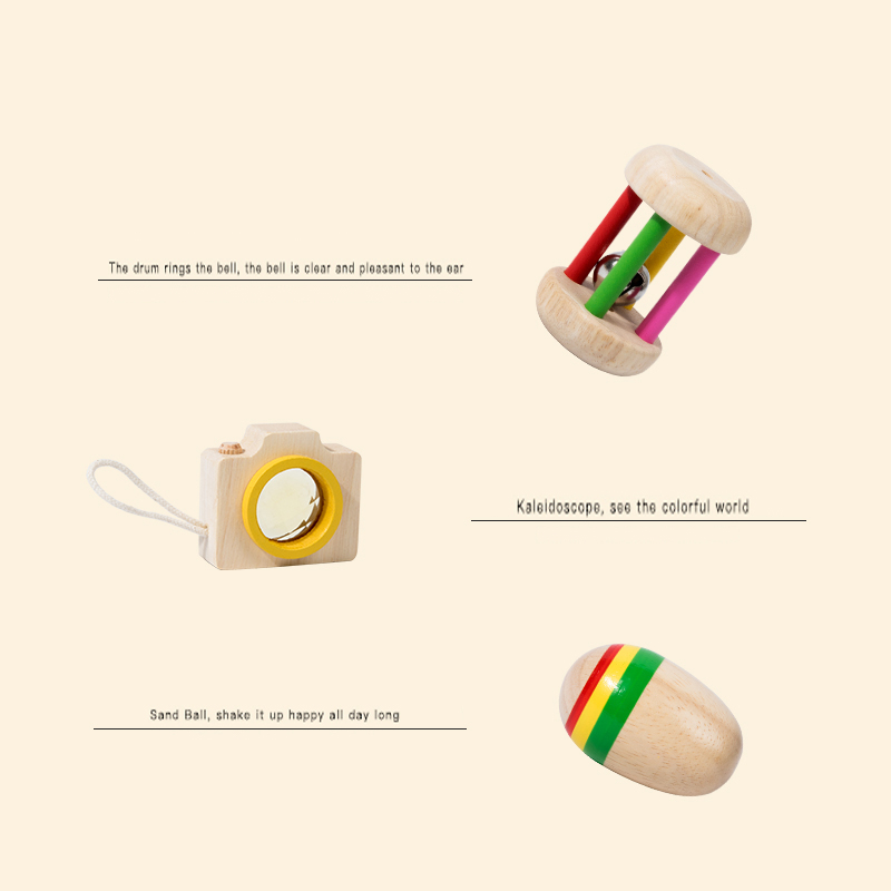 6pcs Early Educational Baby Ra - огляд і ціна Baby Rattle Toy Set