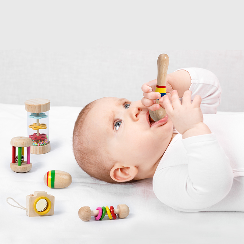 6pcs Early Educational Baby Ra - огляд і ціна Baby Rattle Toy Set