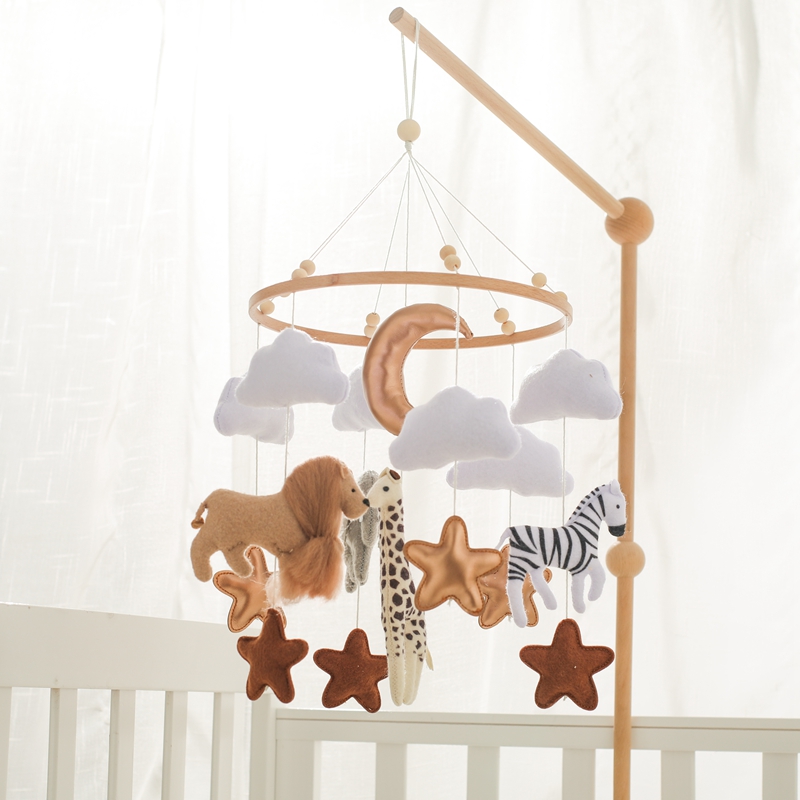 Crib Mobile Bed Bell Wooden Ba - огляд і ціна Baby Rattle Toy Set