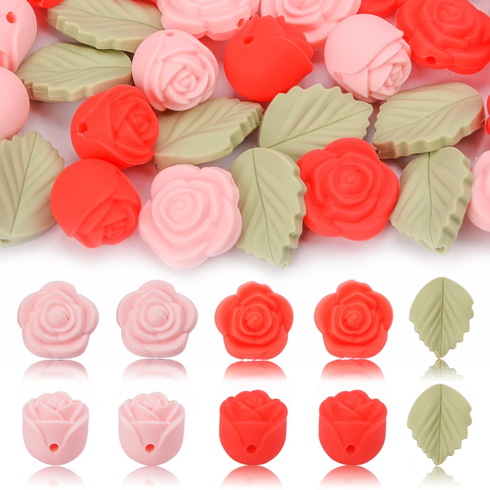 LOFCA 30Pcs Rose Silicone Bead - огляд і ціна Baby Products Expo