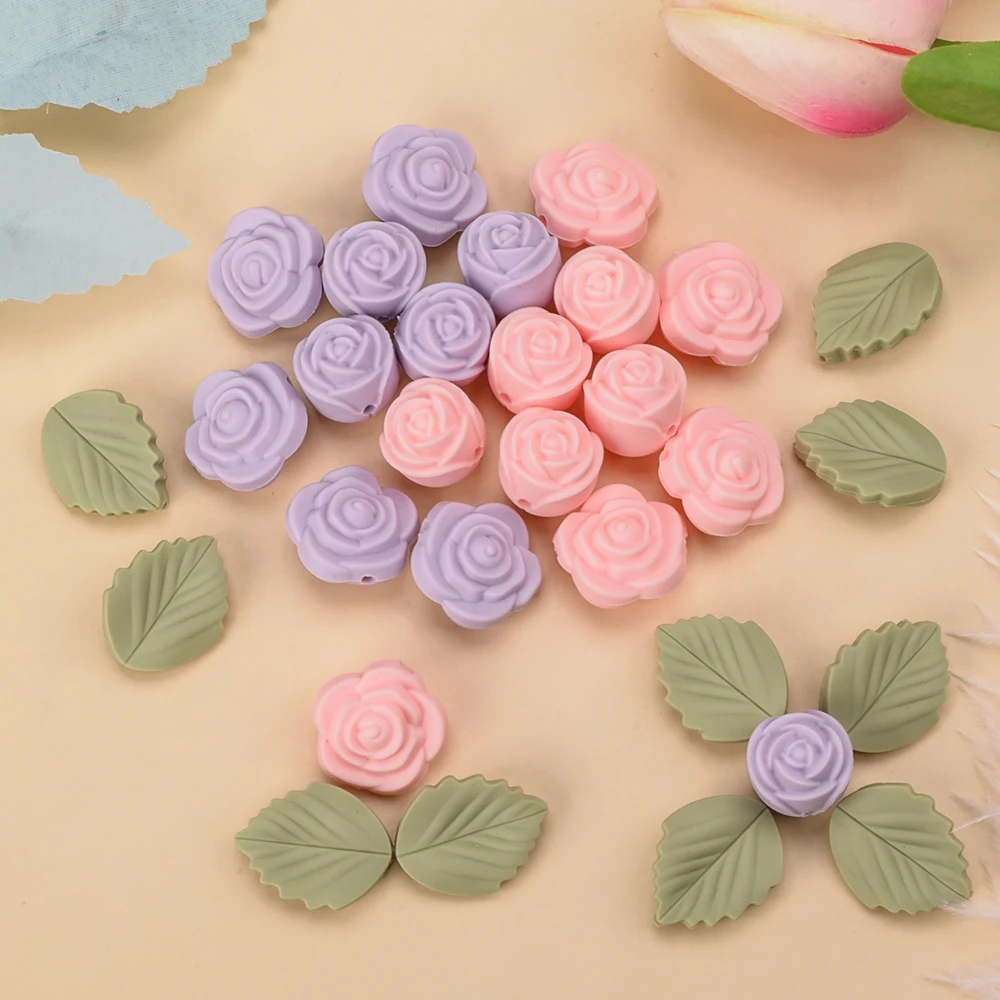 LOFCA 30Pcs Rose Silicone Bead - огляд і ціна Baby Products Expo