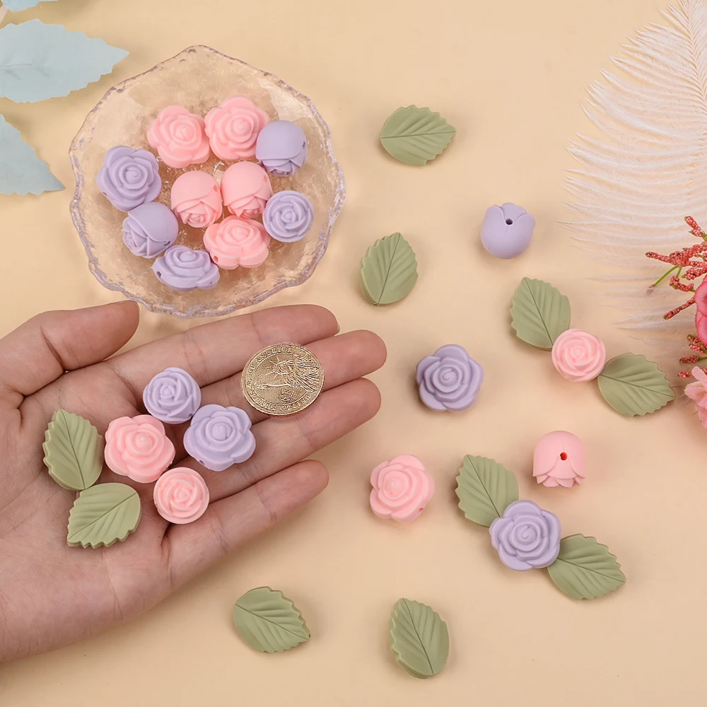 LOFCA 30Pcs Rose Silicone Bead - огляд і ціна Baby Products Expo