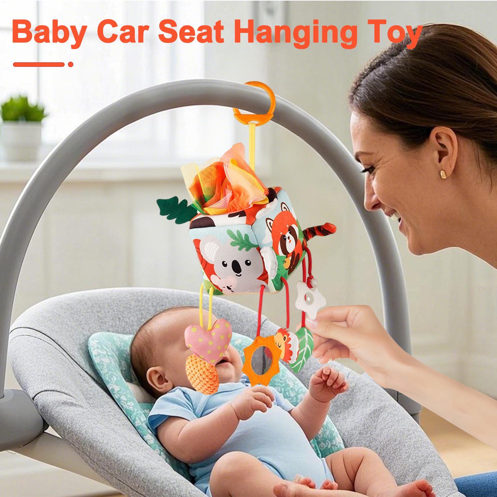 Car Seat Toys Toddler Plush Sq - огляд і ціна Baby Rattle Toy Set