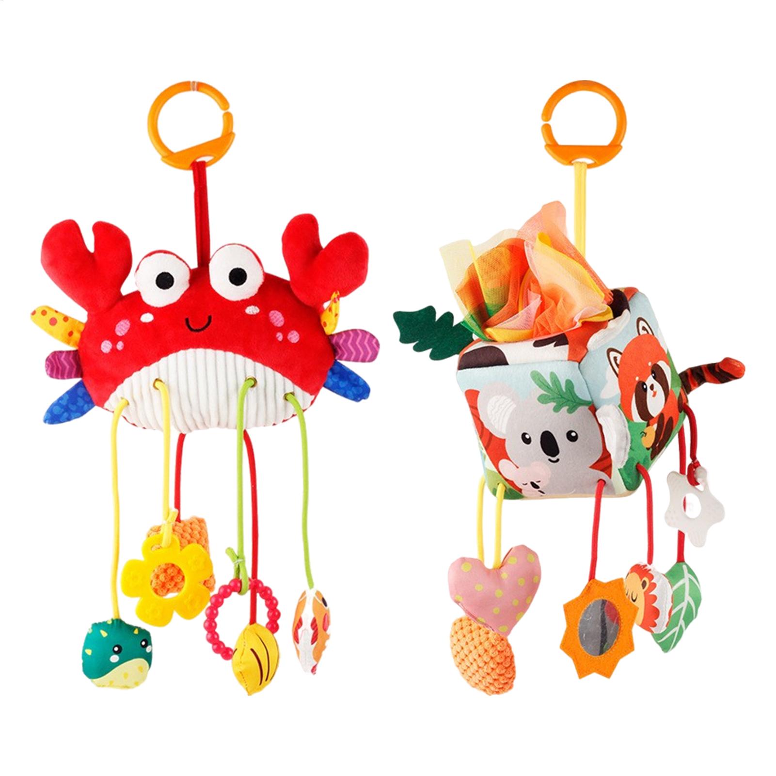 Car Seat Toys Toddler Plush Sq - огляд і ціна Baby Rattle Toy Set