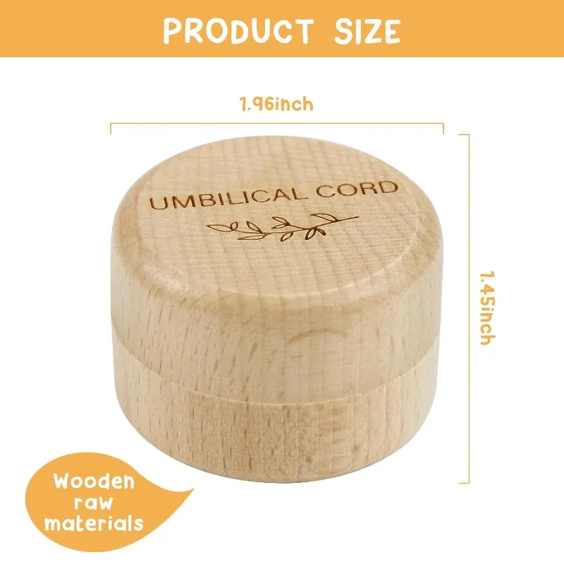 Wooden Baby Umbilical Cord Box - огляд і ціна Baby Products Storage Box