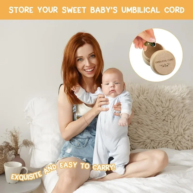 Wooden Baby Umbilical Cord Box - огляд і ціна Baby Products Storage Box
