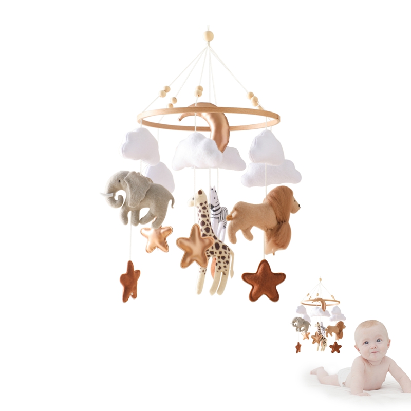 Crib Mobile Bed Bell Wooden Ba - огляд і ціна Baby Rattle Toy Set
