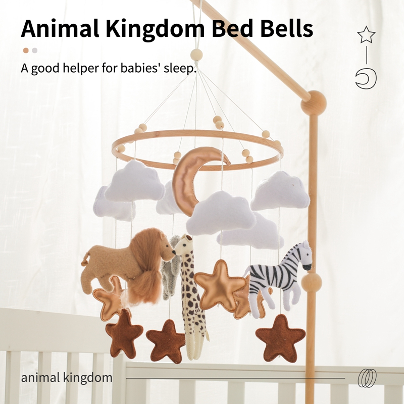 Crib Mobile Bed Bell Wooden Ba - огляд і ціна Baby Rattle Toy Set