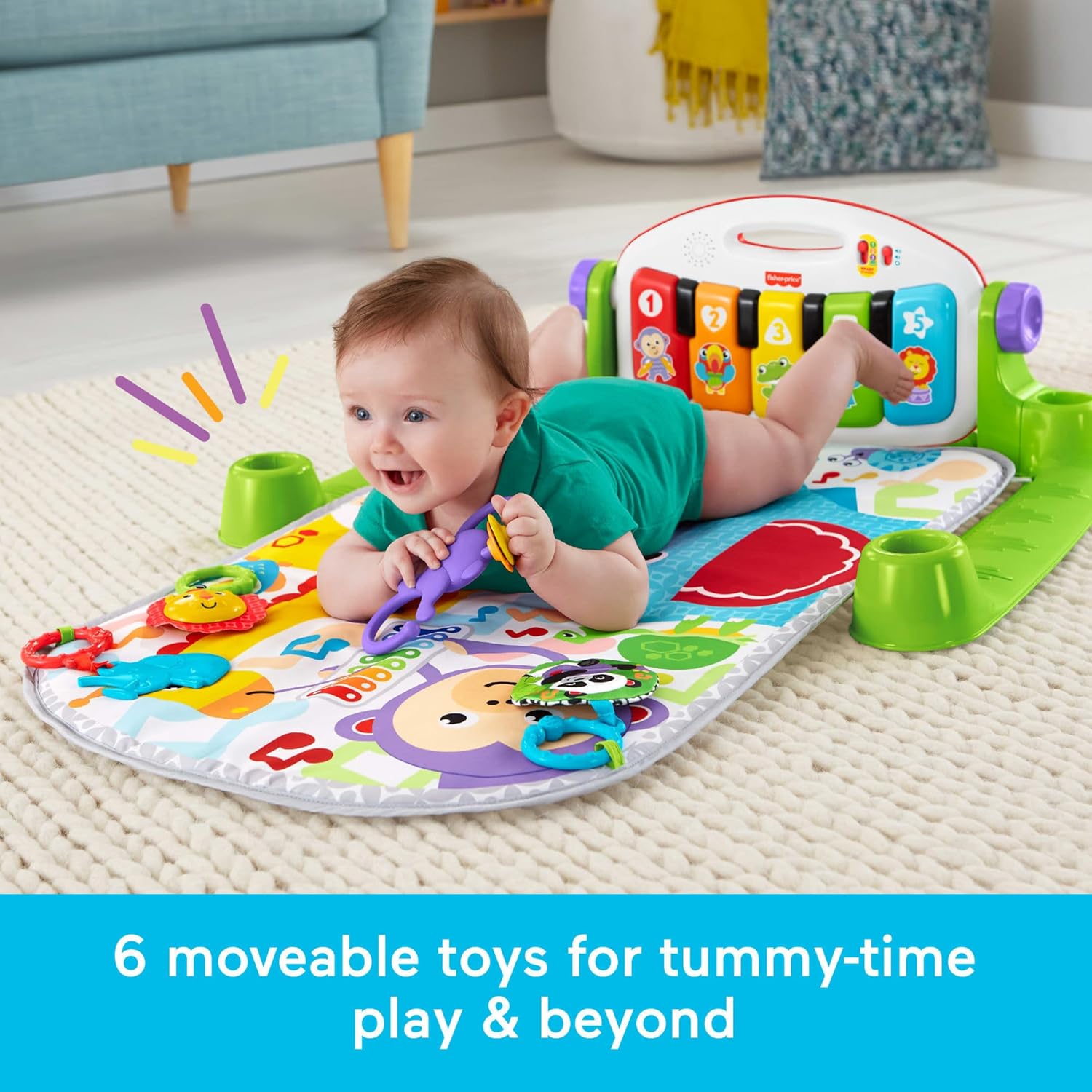Deluxe Kick & Play Piano Gym w - огляд і ціна Play Mat