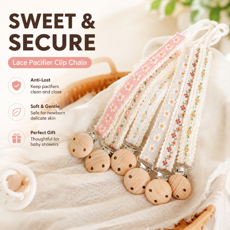 Lace Pacifier Clip Chain for N - огляд і ціна Baby Product
